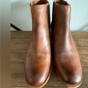 Kork-Ease Brown Leather Ankle Boots